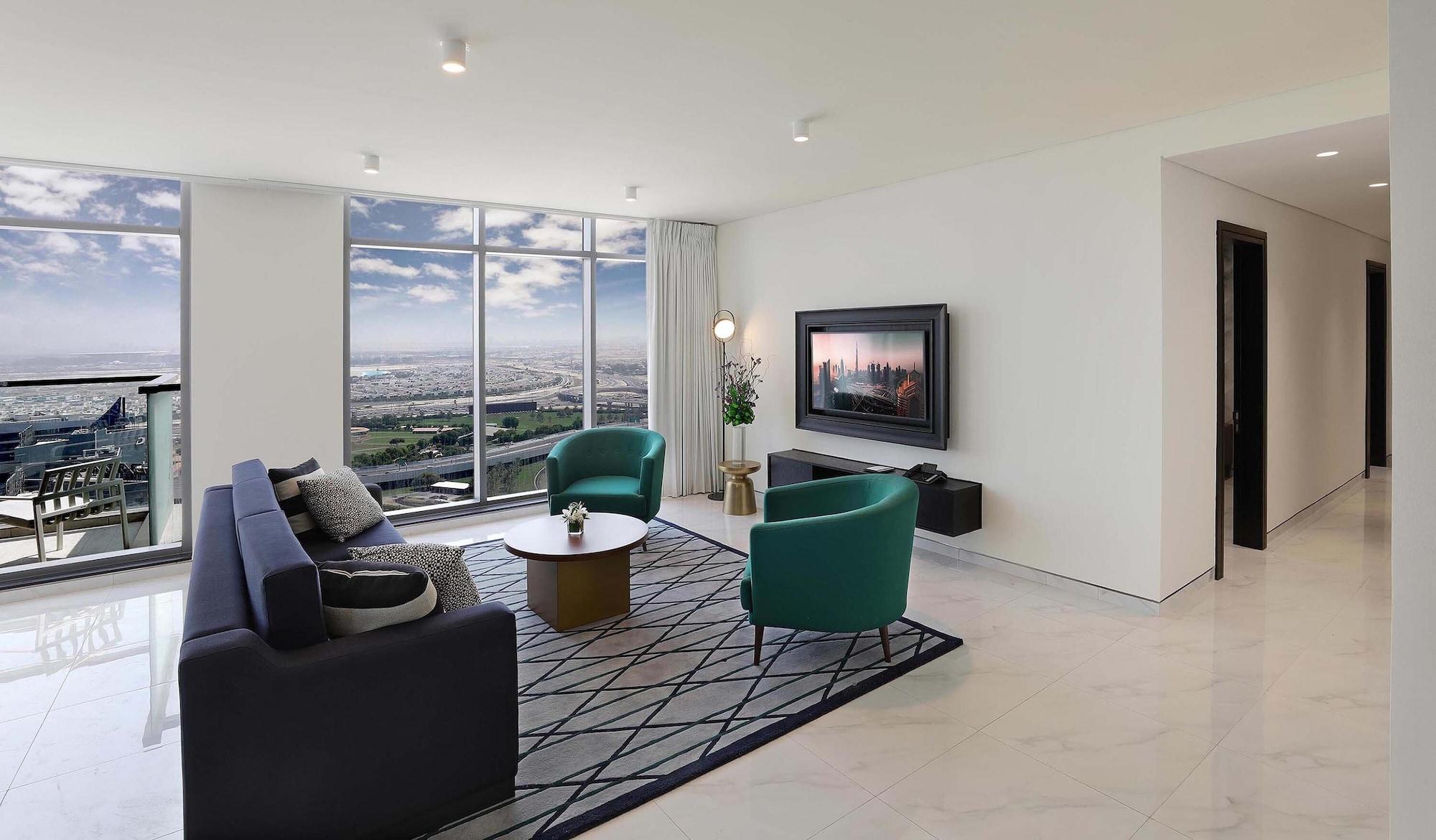 Апарт готель Millennium Atria Business Bay Дубай Екстер'єр фото A staged living room