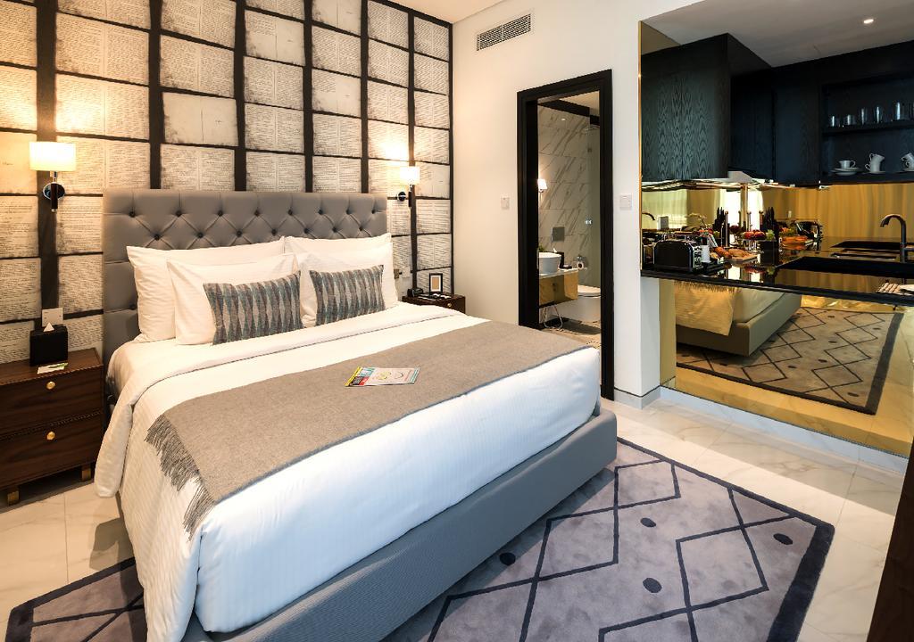 Апарт готель Millennium Atria Business Bay Дубай Екстер'єр фото A bedroom at the hotel