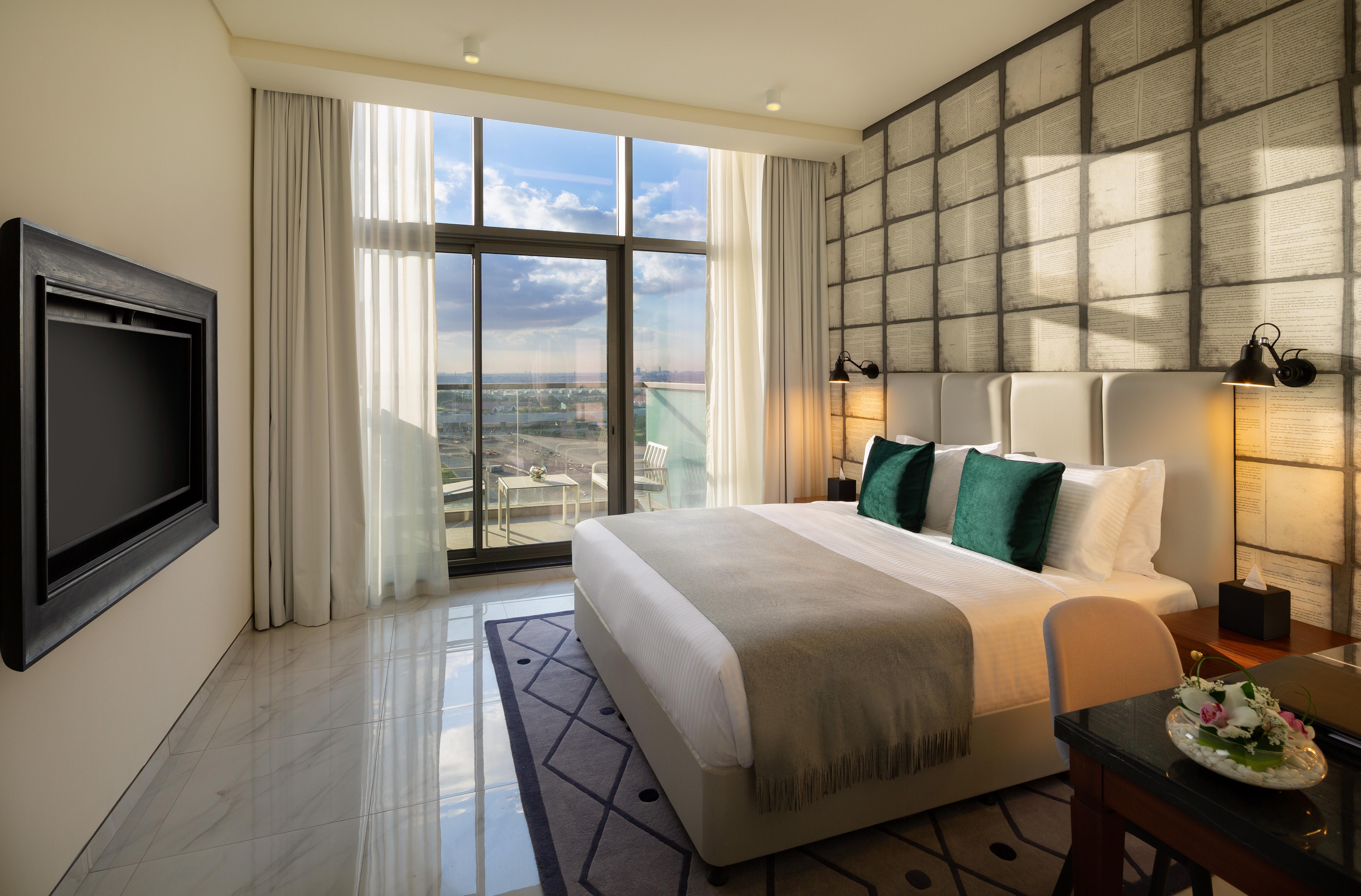 Апарт готель Millennium Atria Business Bay Дубай Екстер'єр фото A bedroom at the hotel